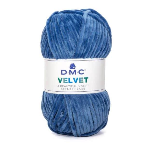 Sammetsgarn Dmc Velvet 100g Jeansblå MellanBlå nr 008 från DMC