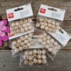Träpärlor Vaxade Natur 15 mm Storpack 5 st påsar från Virknålar och Tillbehör