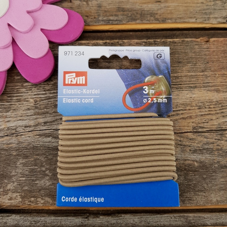 Rundresår 2,5 mm virka barnvagnsmobil Beige 3 m 971 234 Prym från Virknålar och Tillbehör