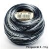 Virkgarn Dmc Cotton Perle Nr 8 Pärlgarn 10 g Gråsvartmelerad 53 från Virknålar och Tillbehör Perfekt till Frivoliteter