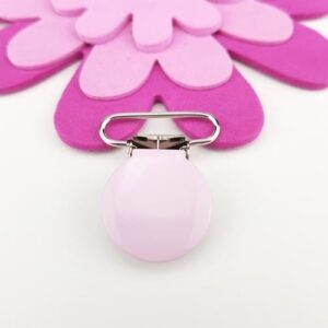 Clips till virkade napphållare Clips Rund Ljusrosa Ljuslila från Virknålar och Tillbehör
