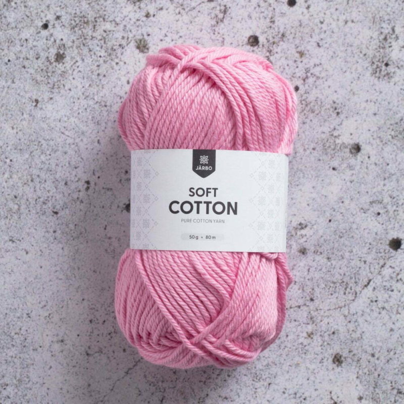 Soft Cotton garn 50 g Järbo Sweet pink 8814