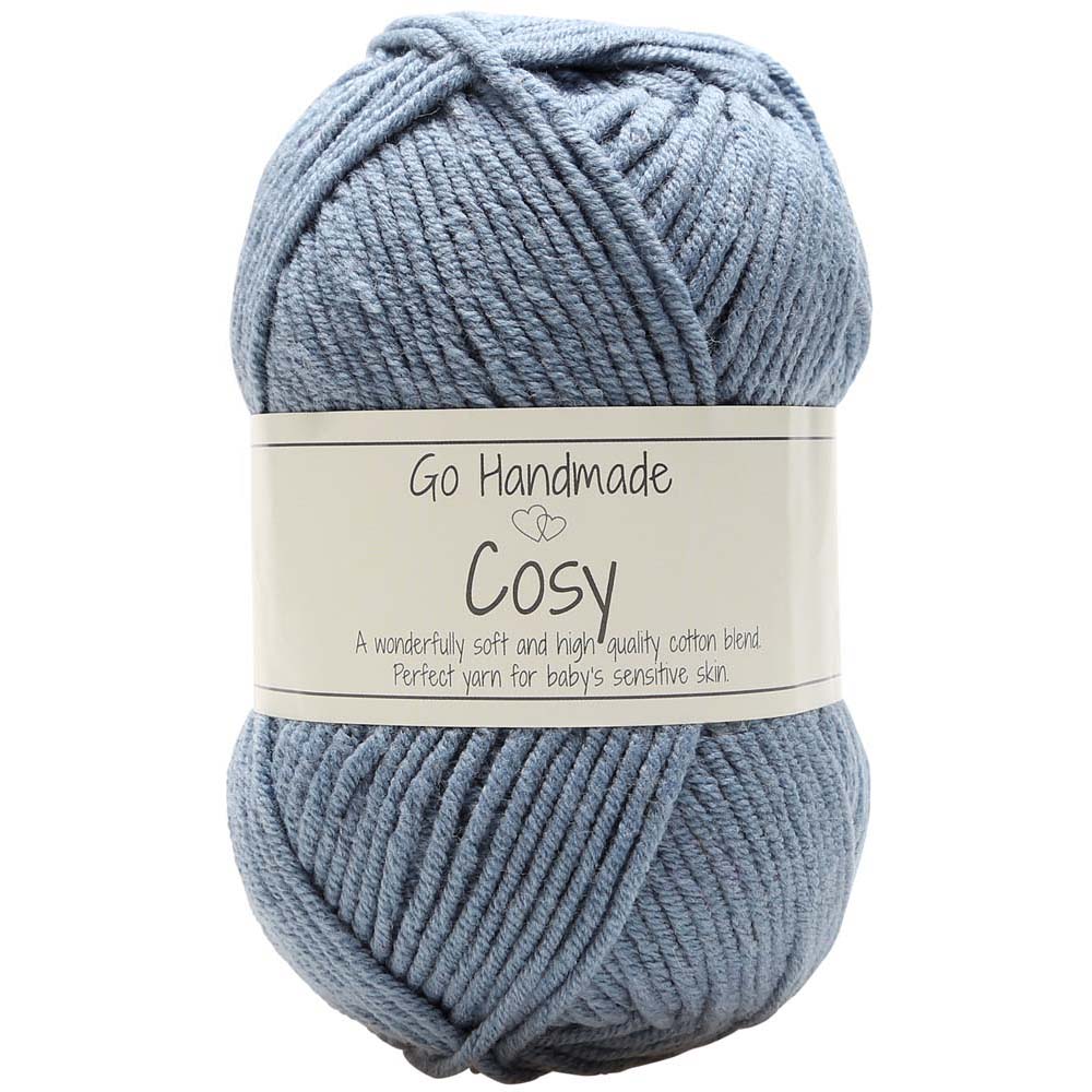 Cosy garn 50 g Go Handmade Jeansblå 17370