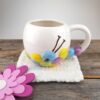 Mugg m Handarbetstema Knitting Garn o Stickor tillbehör till stickning och virkning från Virknålar och Tillbehör